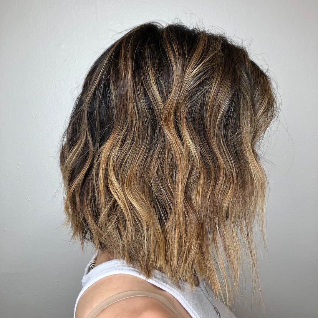 Wavy A-line bob