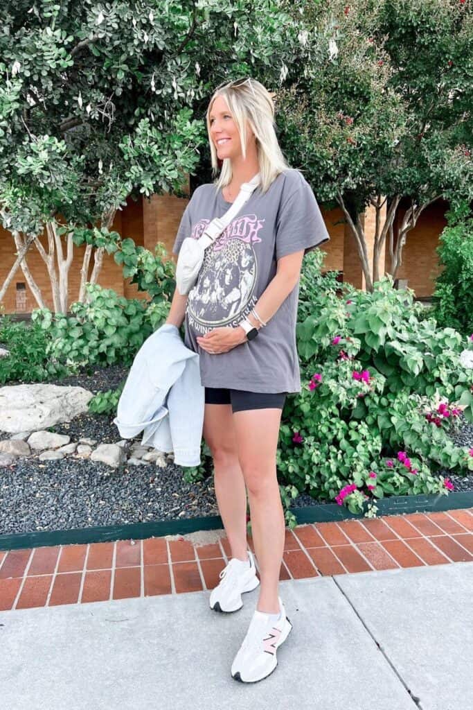 Graphic Tee and Sneakers: The Classic Combo