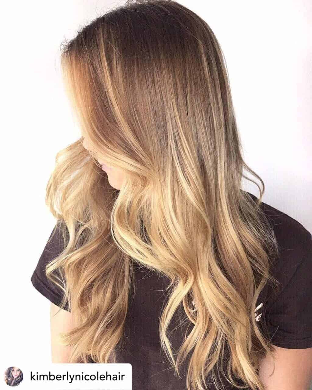 blonde-hair-color-16 Buttery blonde hair color.