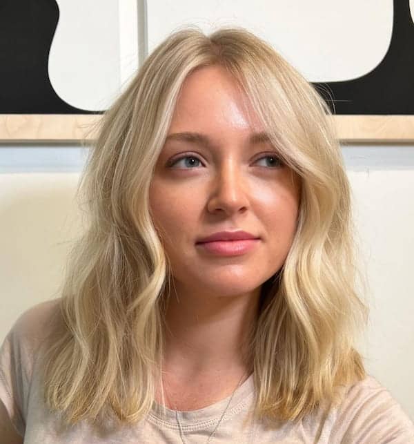 Blonde Wavy Lob