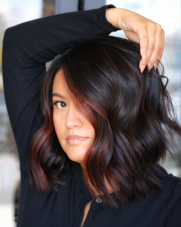 brunette-special-wavy-lob-haircut-heic Brunette Special Wavy Lob Haircut