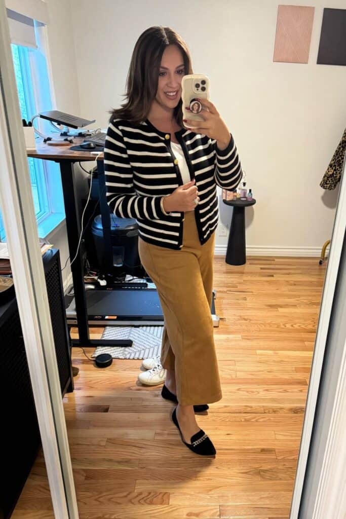 business-casual-outfits-21-683x1024-1 Stripes and Bold Colors for a Fun Office Look