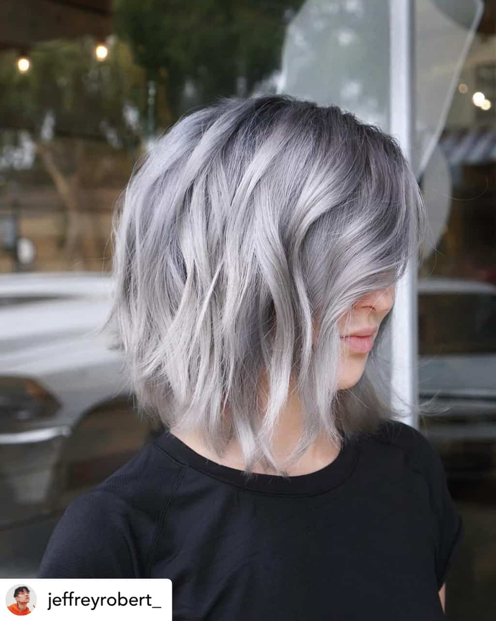 Silver hair is perfect for Christmas!