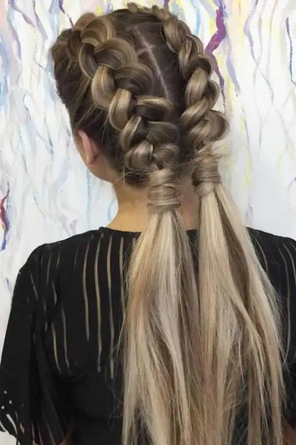 Dutch Braid Pigtails