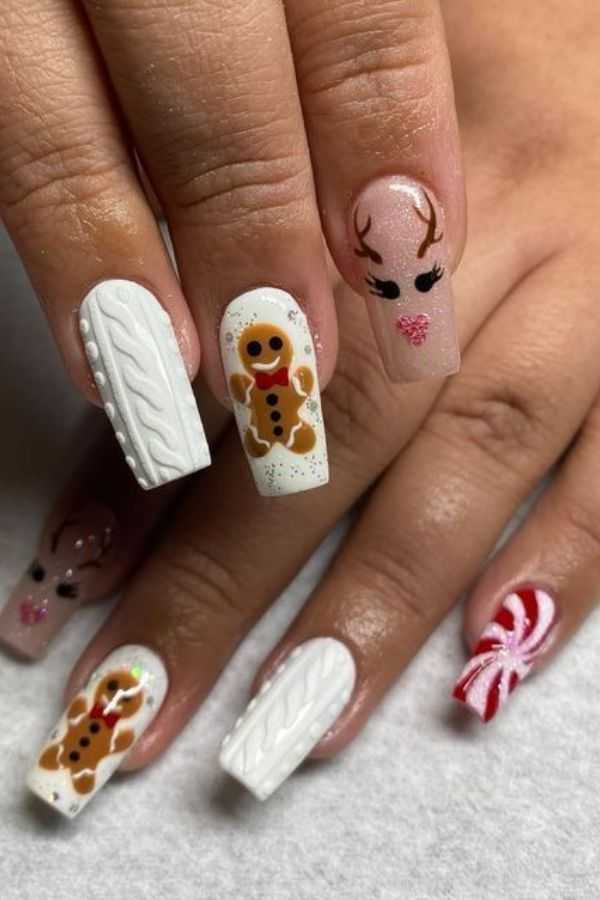 gingerbread-sweater-nails Gingerbread Sweater Nails