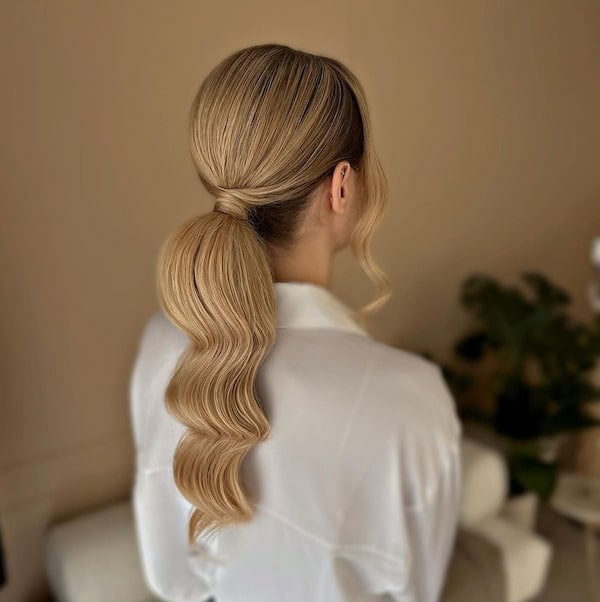 Glam Ponytail for Brides