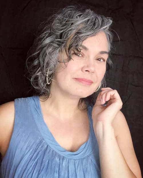 gray_color Natural Gray Hair color - curly hair color ideas