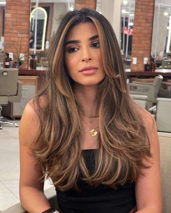 long-layered-balayage-with-curtain-bangs