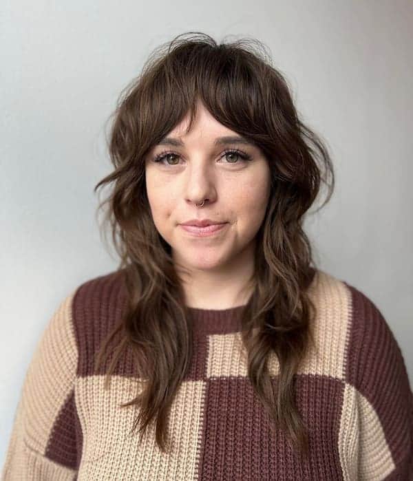 messy-layered-shag-haircut-with-bangs Messy Layered Shag Haircut with Bangs