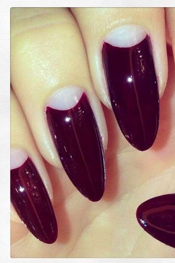 Mocha and Cherry Half-Moon Designs