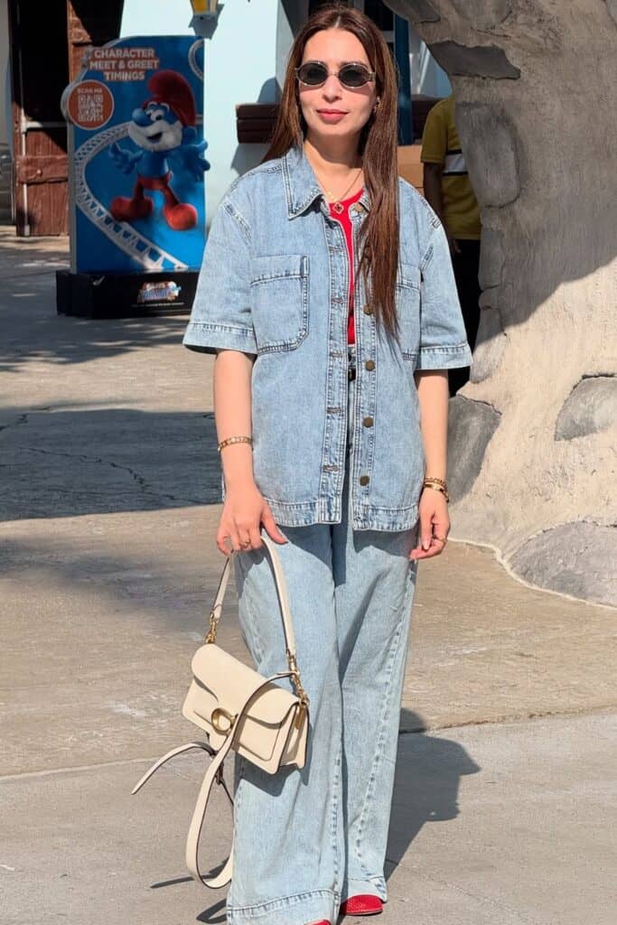 Light Wash Denim on Denim
