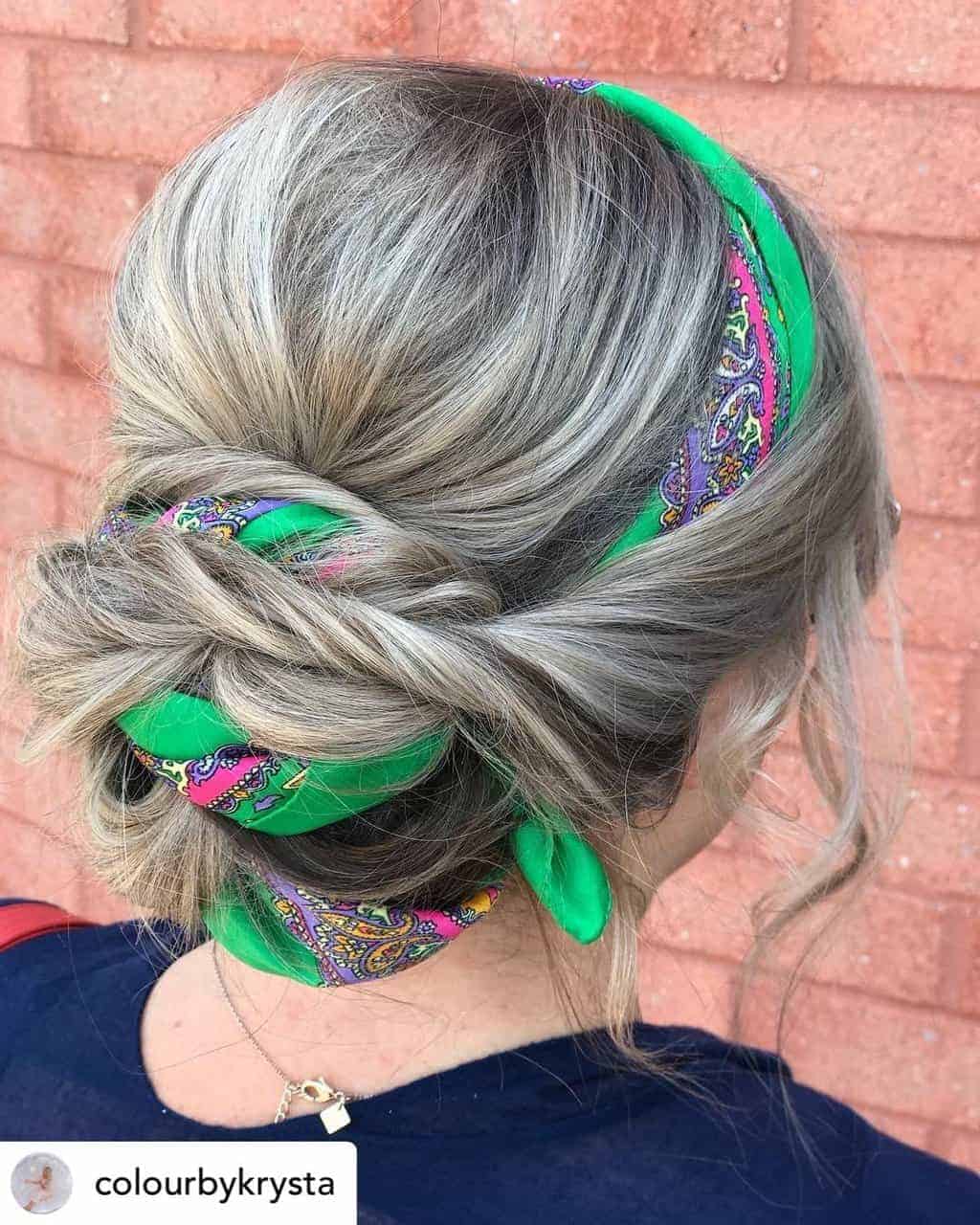 A messy updo is perfect for next-day hair! Check out more of my favorite next-day hairstyles!