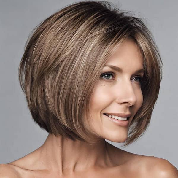 Perfectly Layered Bob Haircut 