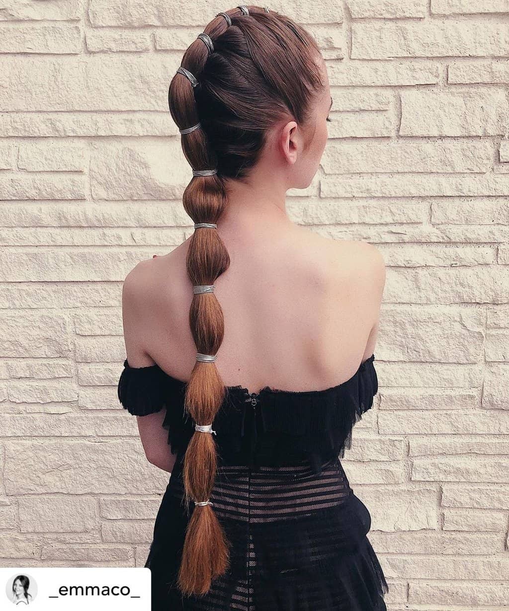 rainy-day-hairstyles-3 Banded ponytails are perfect for rainy days!
