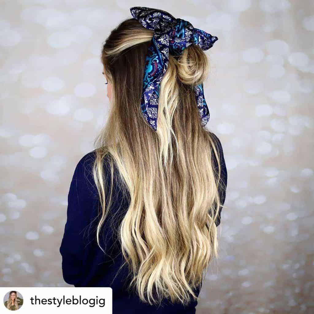 rainy-day-hairstyles-7 Hair scarves are perfect for rainy days!