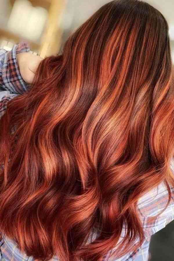 Rustic Auburn Balayage