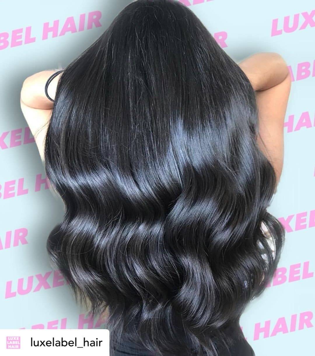 Really dark brown hair color.
