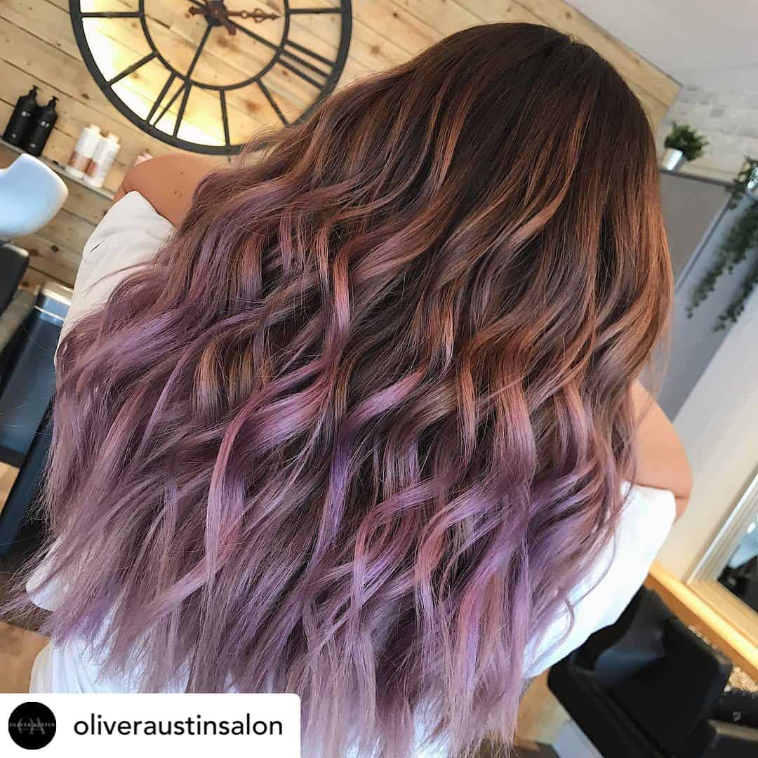 Rose brown hair color.