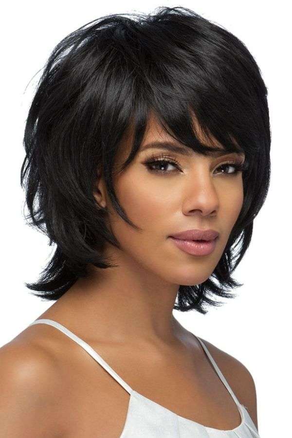 Shaggy Lob with Undercut Detail