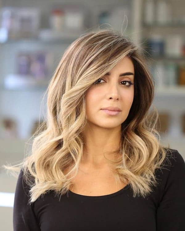 Side-Parted Wavy Haircut