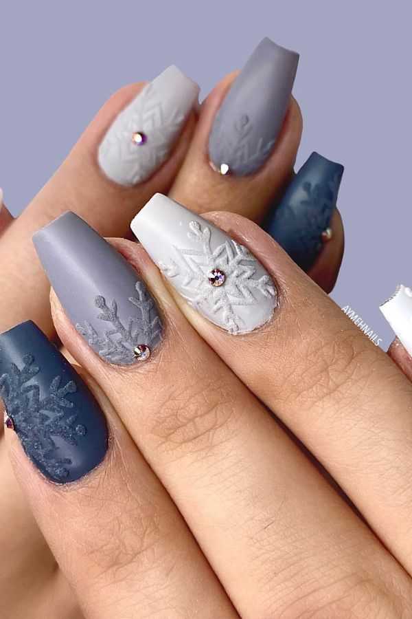 snowy-scene-nails Snowy Scene Nails
