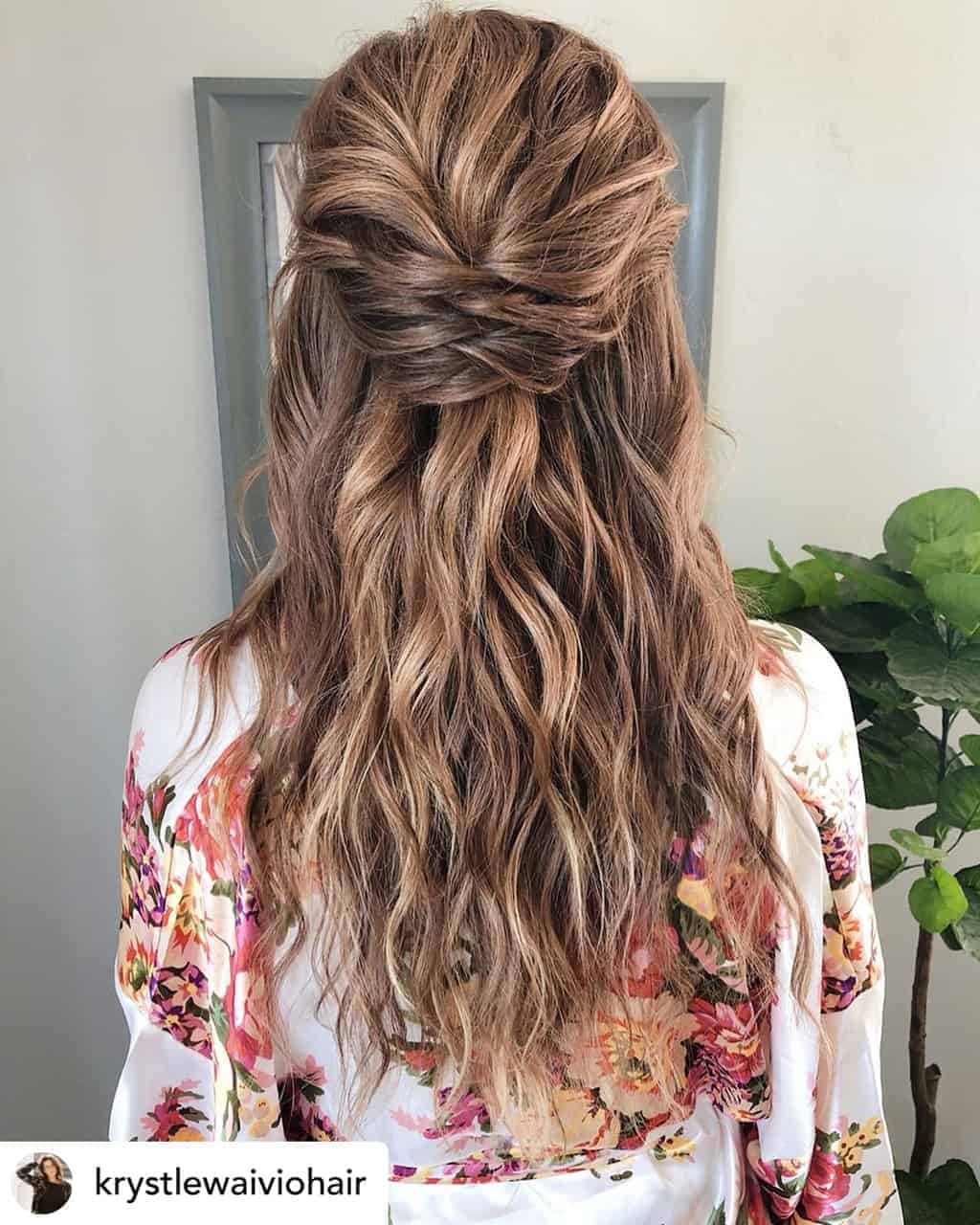 summer-hairstyles-6 Twisted half-updos are the perfect summer hairstyle!