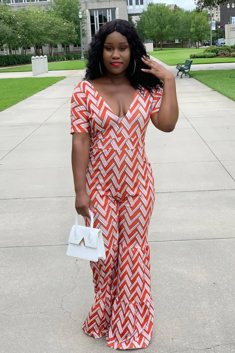 Chevron Jumpsuit