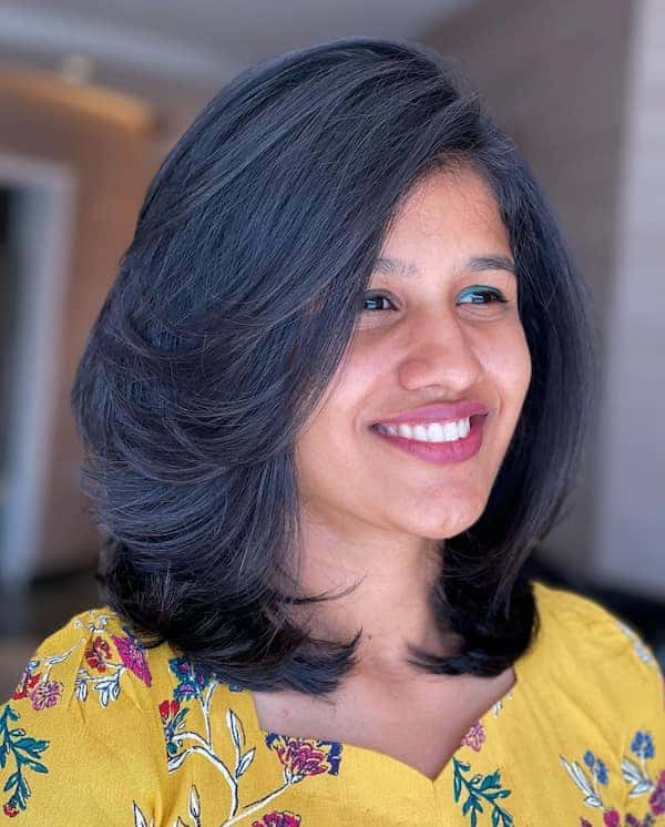 textured-lob-haircut-on-a-natural-hair Textured Lob Haircut on a Natural Hair