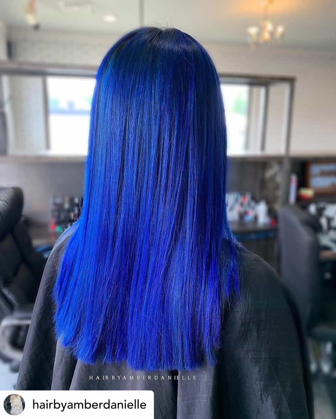 unnatural-hair-color-4 Beautiful cobalt blue hair color.