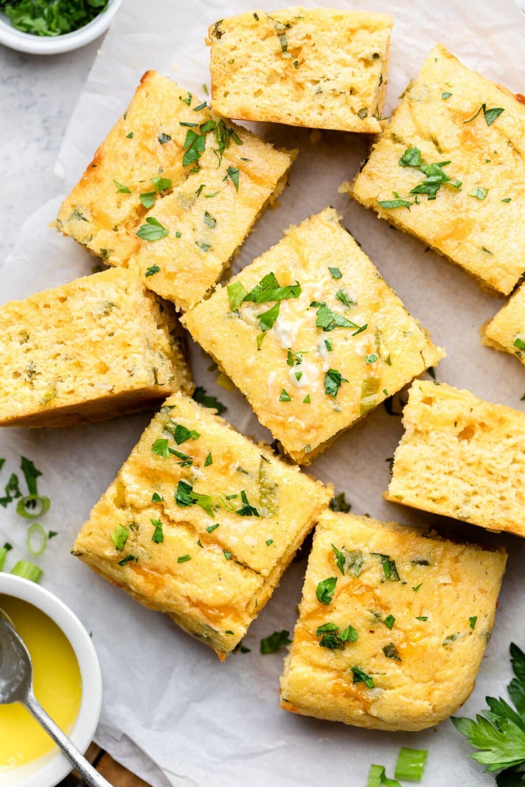 Herbed Brown Butter and Cheese Cornbread