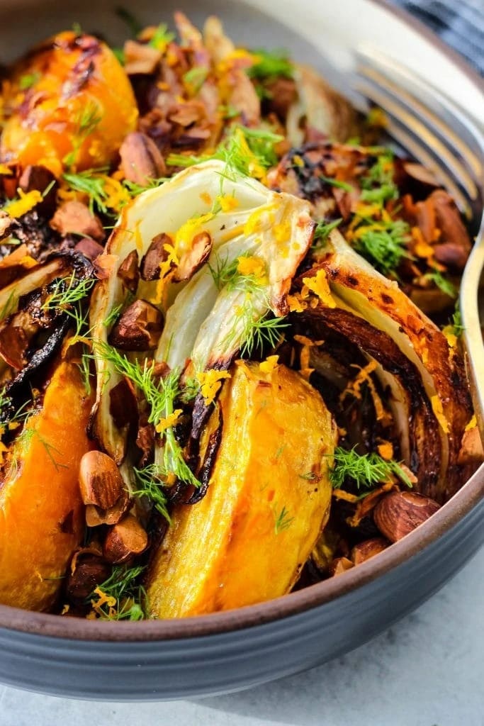 Roasted Beets and Fennel with Orange Vinaigrette