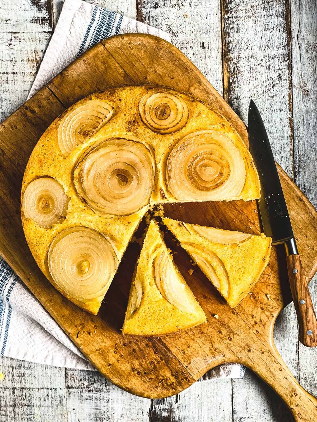 Upside Down Vidalia Onion Cornbread